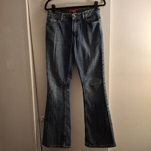 SO Women's Blue Flared Jeans